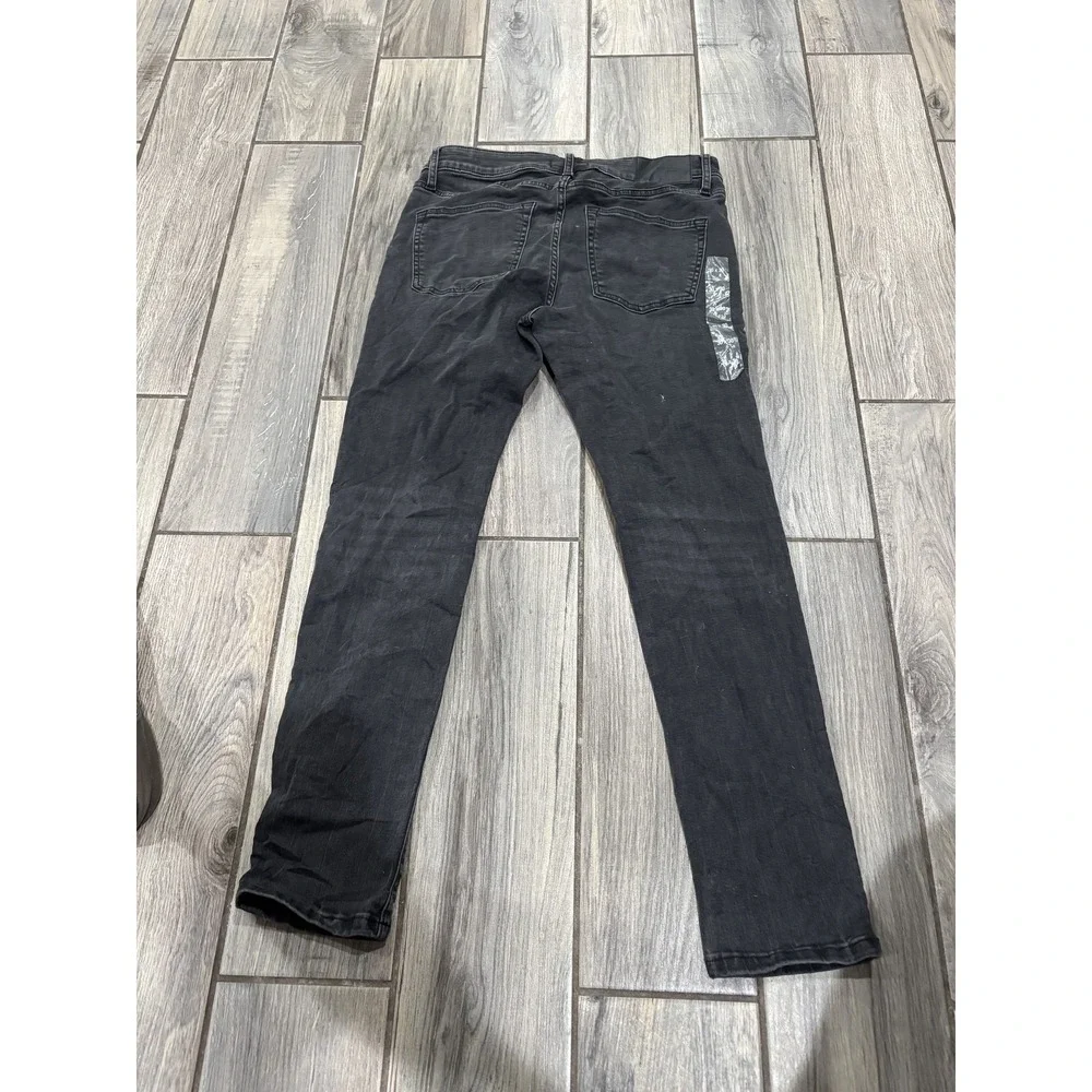 EXPRESS Men's Skinny Hyper Stretch Jeans Black Dark Wash Size 30x30